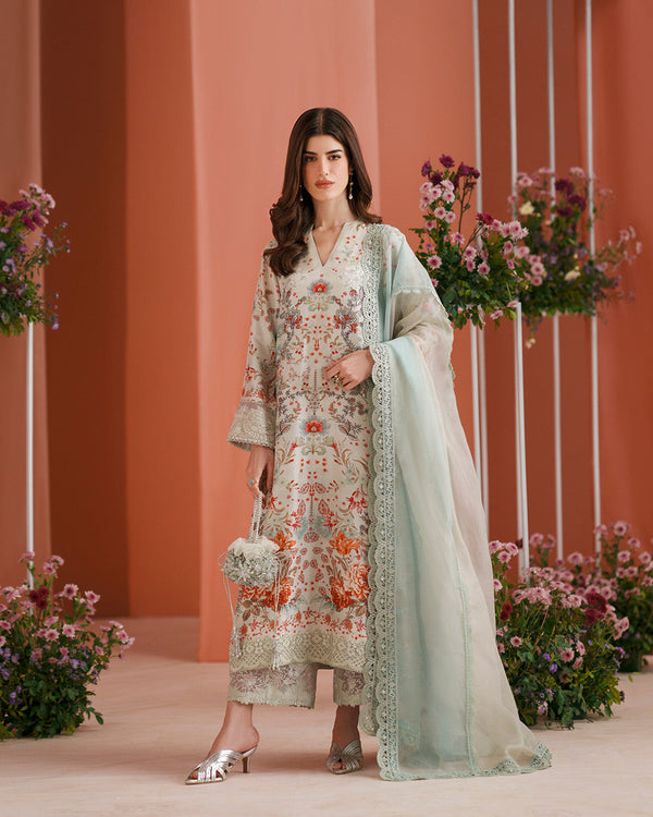 Faiza Saqlain | Roim Silk Edit | Tayma by Faiza Saqlain - Designer Dress  - Type : Luxury Dress - Available at Libayah - 100% Original 