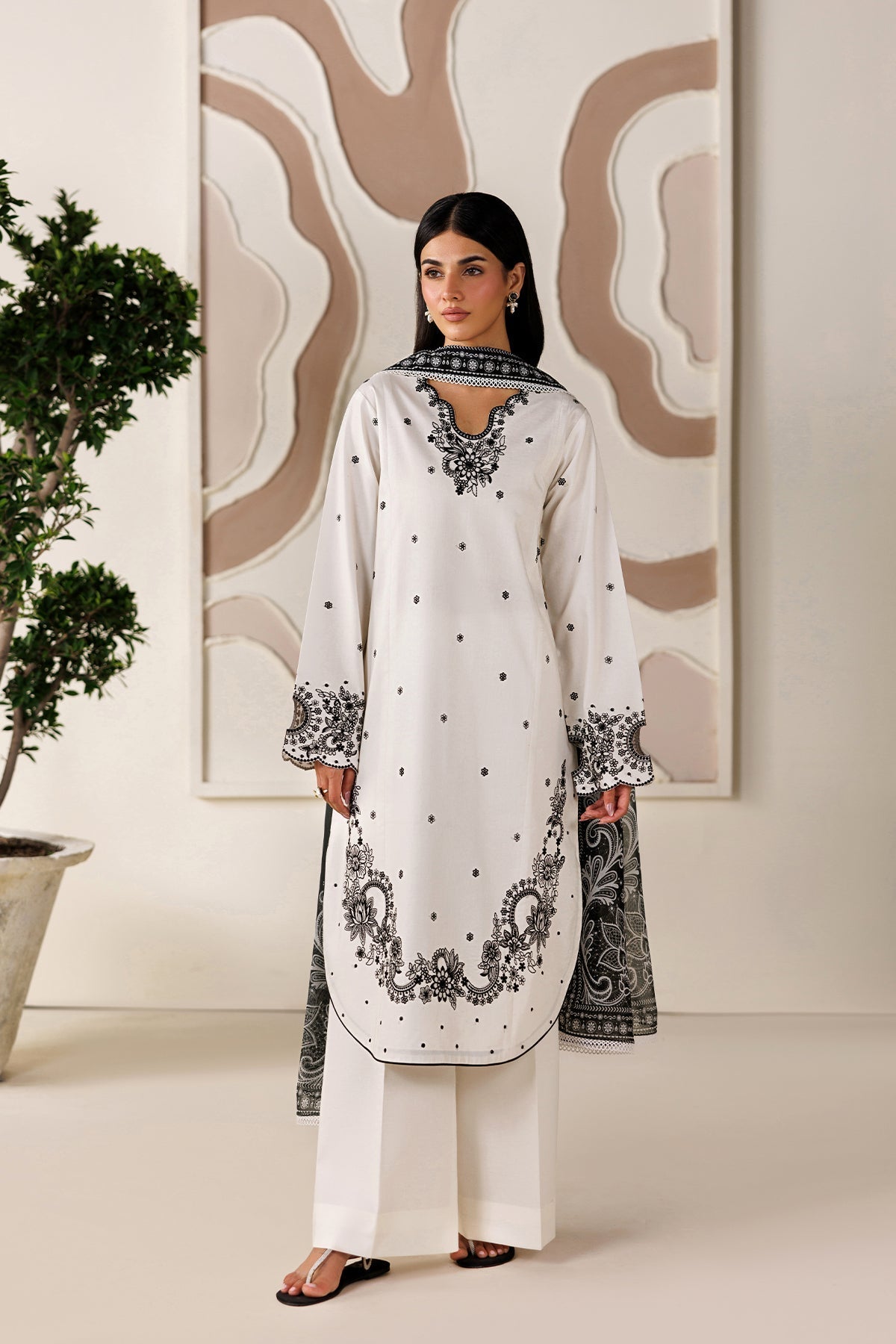 Farasha | Summer Melody 26 | Moonlight White by Farasha - Designer Dress  - Type : Ladies Clothes - Available at Libayah - 100% Original 