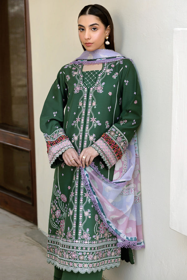 Farasha | Summer Weaves Embroidered Lawn | Emerald Eclips by Farasha - Designer Dress - Type: Ladies Clothes - Available at Libayah - 100% Original