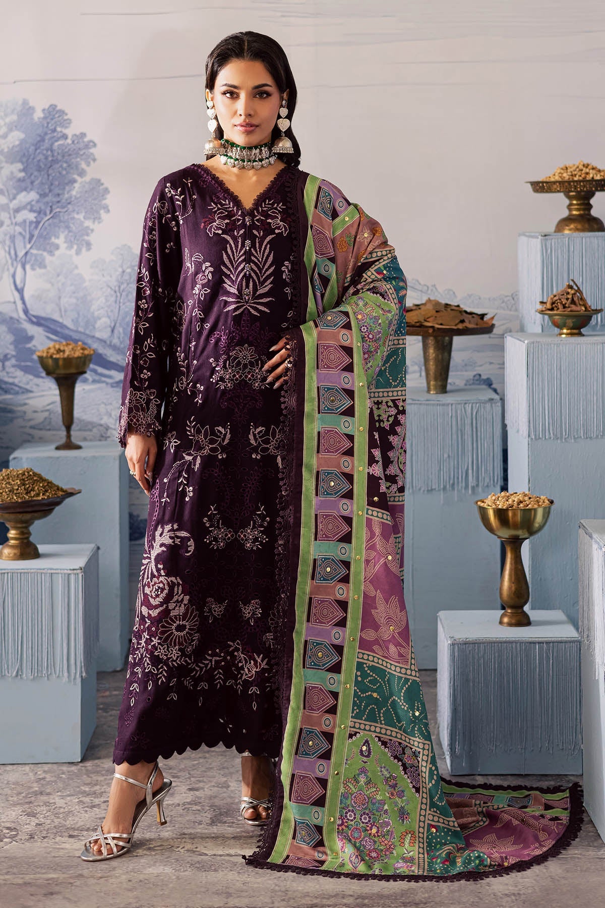 Nureh | Bazaar Luxe 25 | NE-208 by Nureh - Designer Dress  - Type : Ladies Clothes - Available at Libayah - 100% Original 