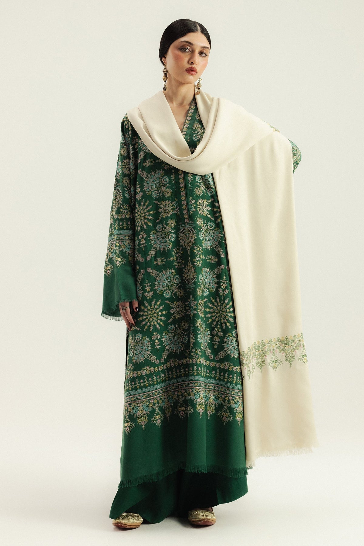 Ruhab – authentic Pakistani dress from the Zara Shahjahan Winter 25 collection for women in the UK.