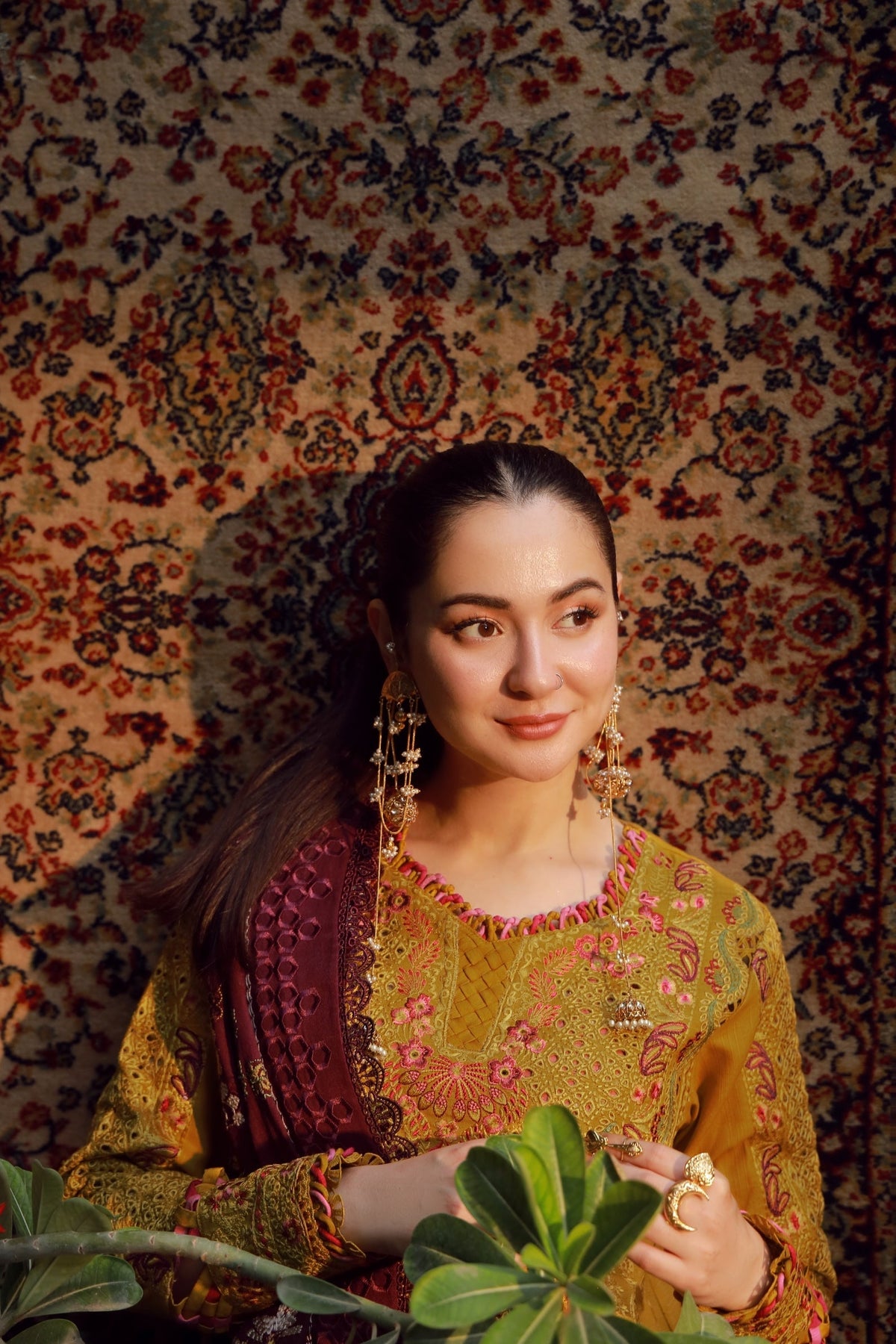 Maryam Hussain | Winter Shawl 25 | Soz by Maryam Hussain - Designer Dress - Type : Ladies Clothes - Available at Libayah - 100% Original 