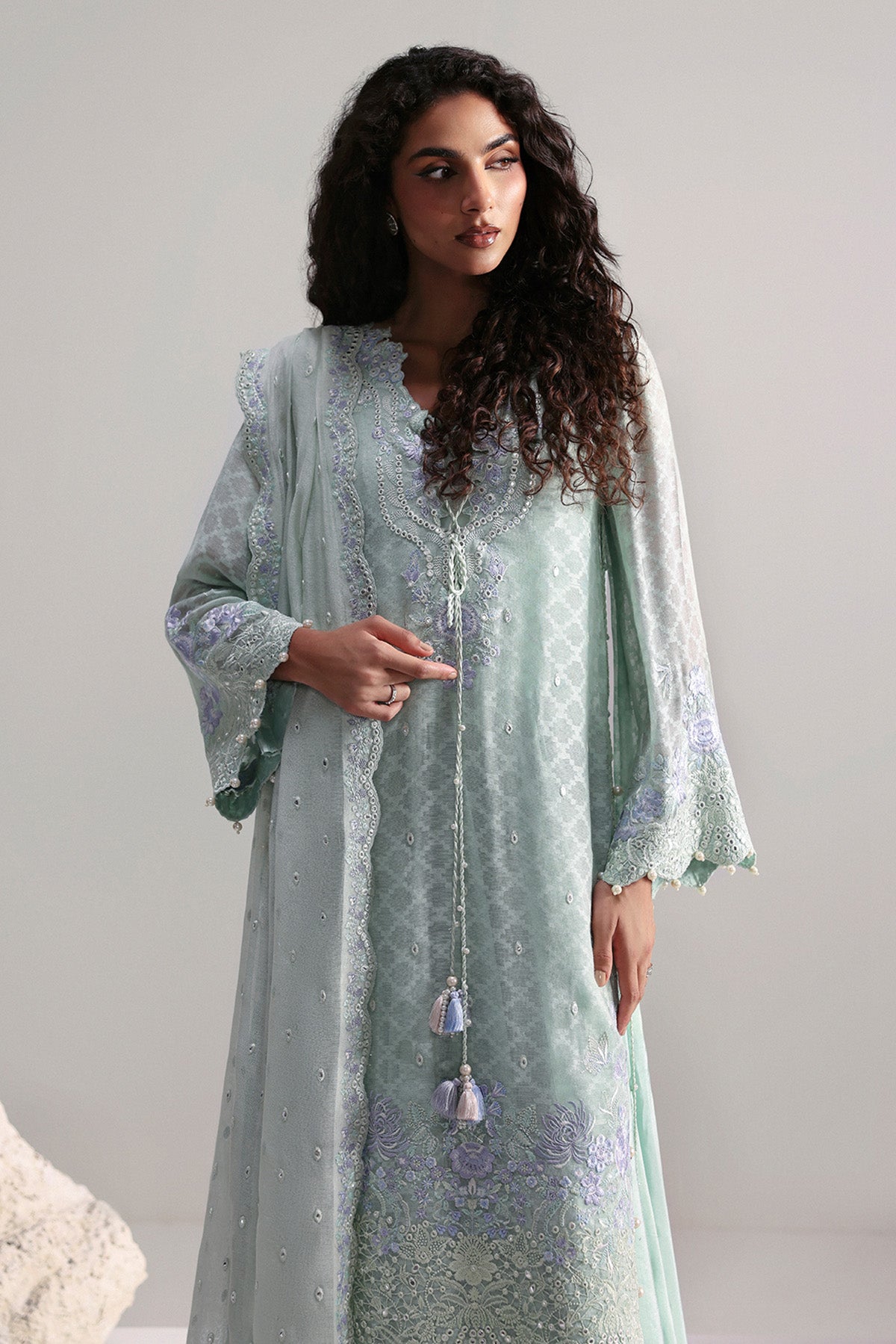 Afrozeh | Slate Ready to Wear | Elysia by Afrozeh - Designer Dress  - Type : Ladies Clothes - Available at Libayah - 100% Original 