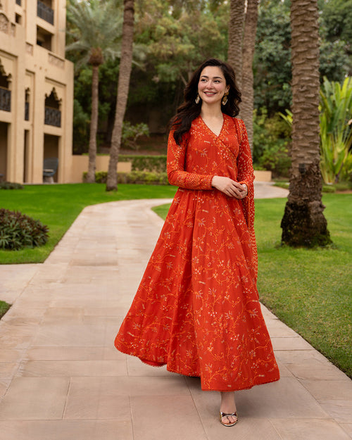 Faiza Saqlain | AYA - Unstitched Luxury Lawn '26 | Denisa by Faiza Saqlain - Designer Dress  - Type : Ladies Clothes - Available at Libayah - 100% Original 