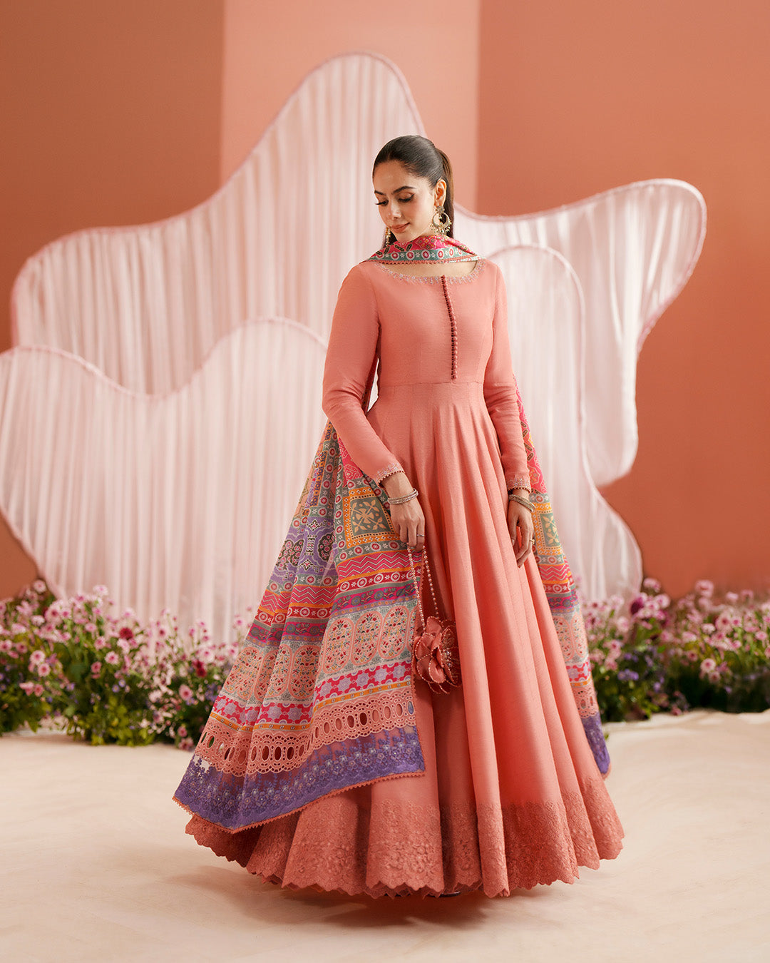 Faiza Saqlain | Roim Silk Edit | Muzn by Faiza Saqlain - Designer Dress  - Type : Luxury Dress - Available at Libayah - 100% Original 