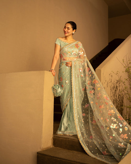 Faiza Saqlain | Reina Luxe | Nureet by Faiza Faisal - Designer Dress  - Type : Ladies Clothes - Available at Libayah - 100% Original 