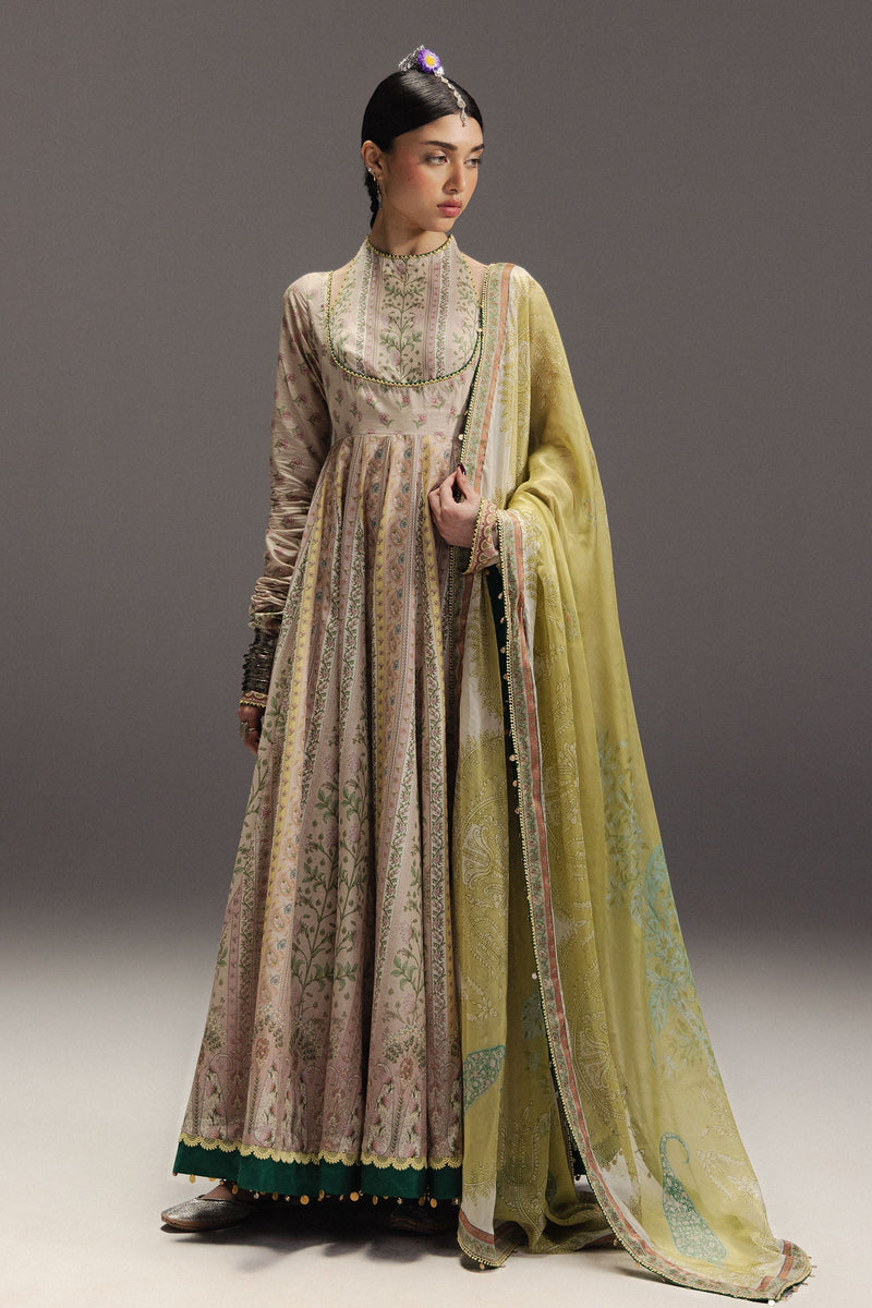 Zara Shahjahan | Anarkali 26 | Hoorain-D8 - Designer Dress - Type : Ladies Clothes - Available at Libayah - 100% Original