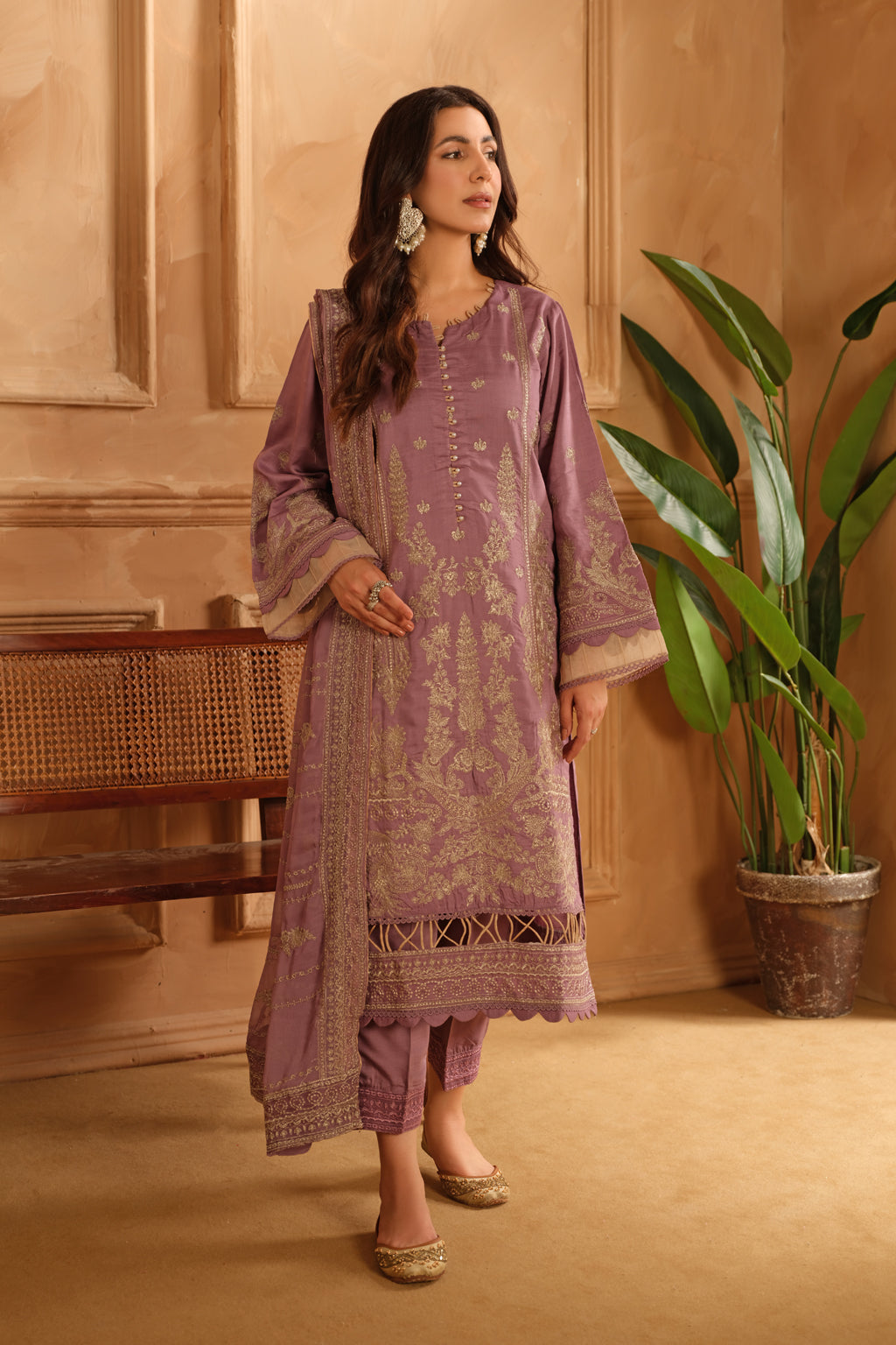 Johra | Shah Jahan Embroidered Viscose | JH-260-SJ by Johra - Designer Dress - Type: Luxury - Available at Libayah - 100% Original