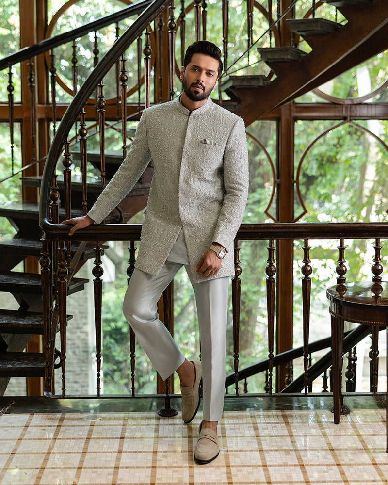 Pakistani Menswear | Faiza Saqlain | Wayez by Faiza Saqlain - Designer Dress - Type: MensWear - Available at Libayah - 100% Original