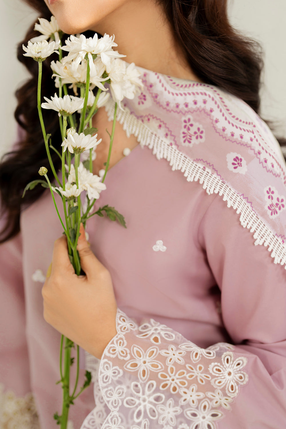 Farasha | Thread Lines Embroidered | Hazel Drape by Farasha - Designer Dress  - Type : Ladies Clothes - Available at Libayah - 100% Original 