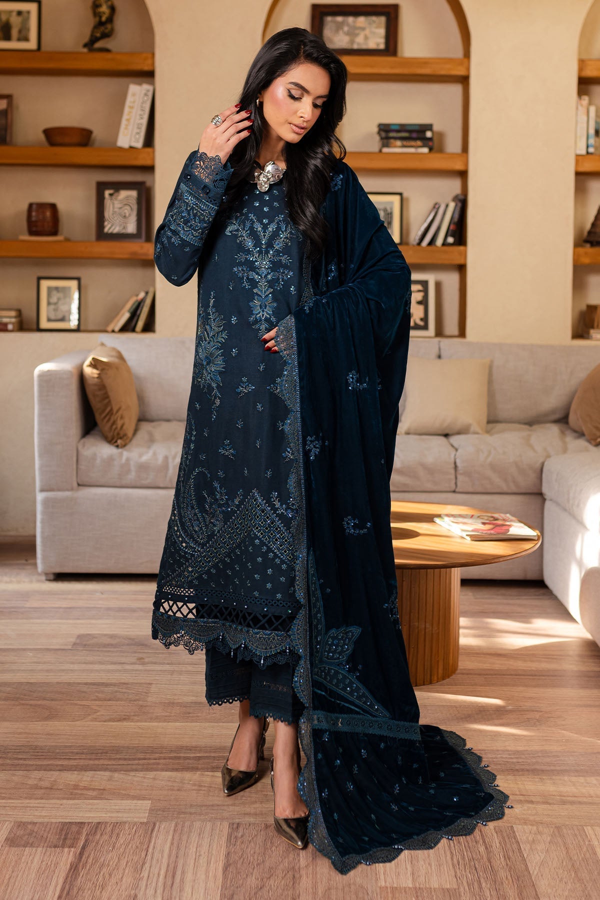 Nureh | Exclusive Shawls | NE-127 by Nureh - Designer Dress - Type: Ladies Clothes - Available at Libayah - 100% Original