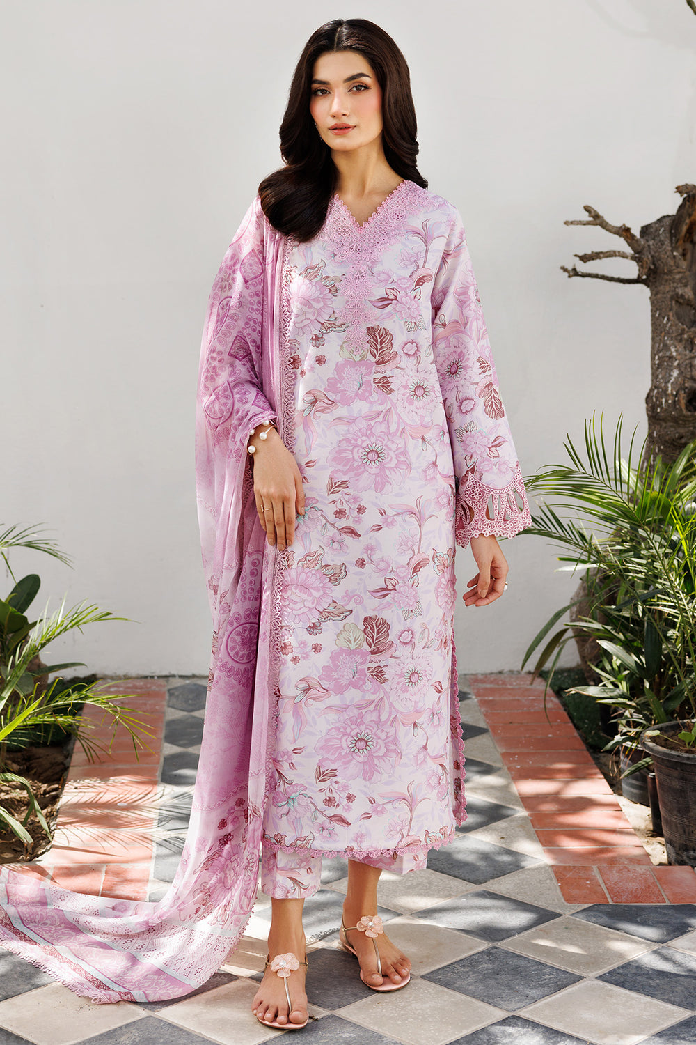Farasha | Printed Essentials | Pearl Blush by Farasha - Designer Dress  - Type : Ladies Clothes - Available at Libayah - 100% Original 