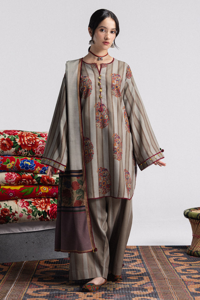 Zara ShahJahan | Coco Prints Winter 26 | Rania-4A by Zara ShahJahan - Designer Dress  - Type : Ladies Clothes - Available at Libayah - 100% Original 