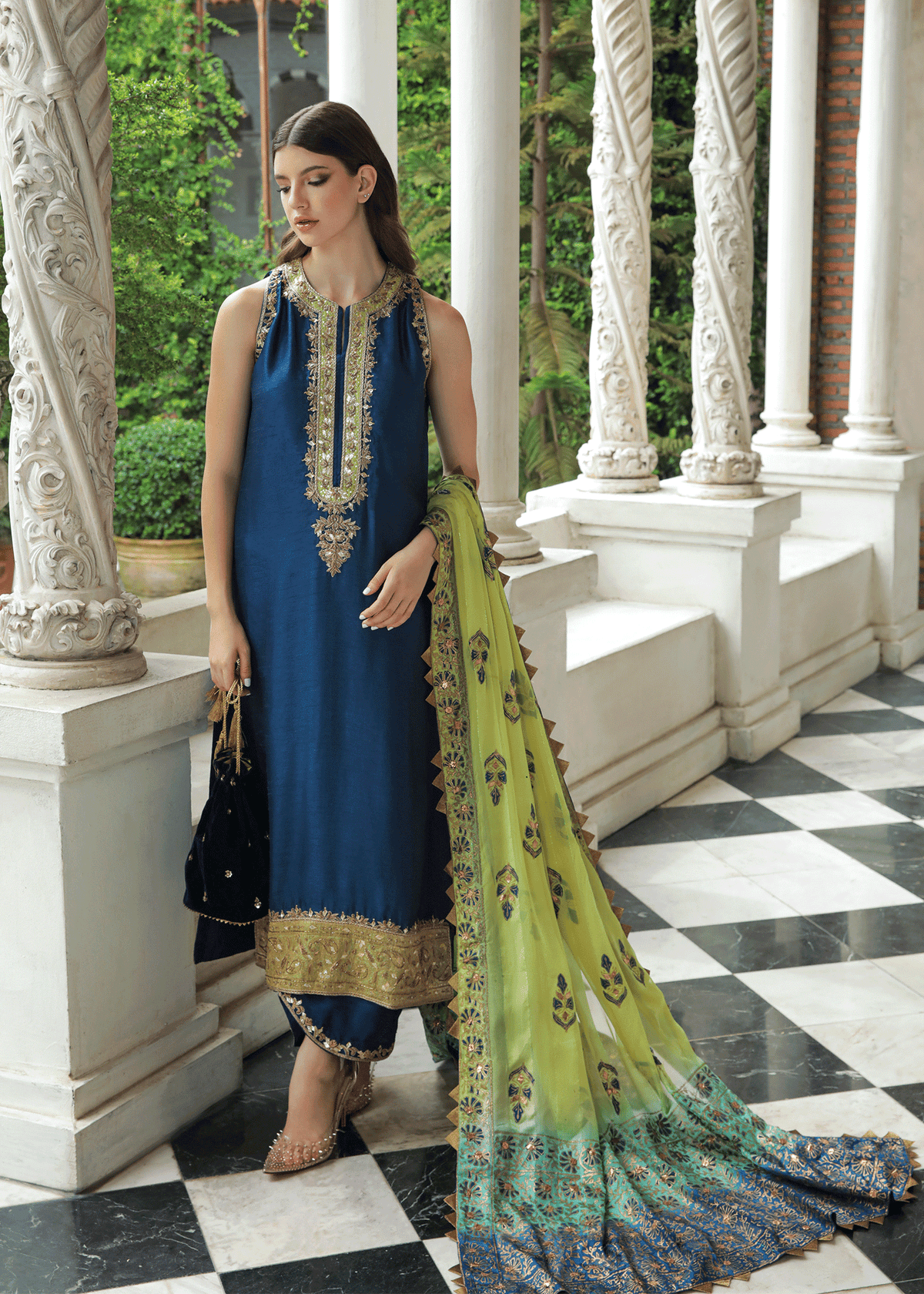 Purple Haze Pret Studio | Apsara Formals | Midnight blue outfit by Purple Haze - Designer Dress - Type: Ladies Clothes - Available at Libayah - 100% Original