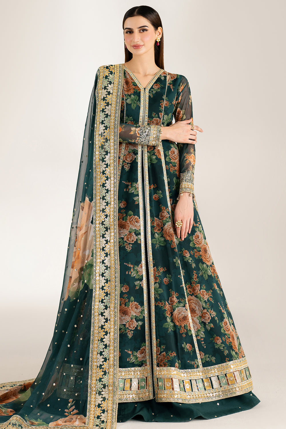 Farasha | Fiorella Formals | Teal Passion by Farasha - Designer Dress  - Type : Ladies Clothes - Available at Libayah - 100% Original 