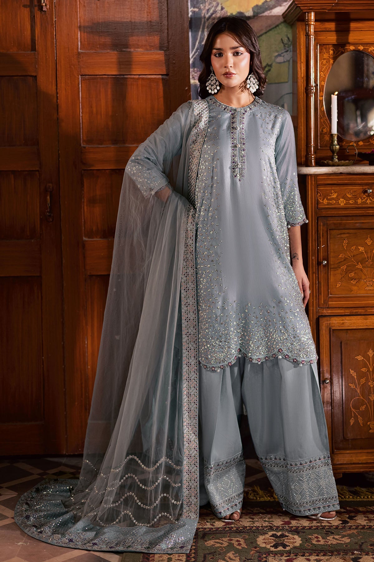 Nureh | Nur Mahal | NE-195 by Nureh - Designer Dress - Type : Ladies Clothes - Available at Libayah - 100% Original 