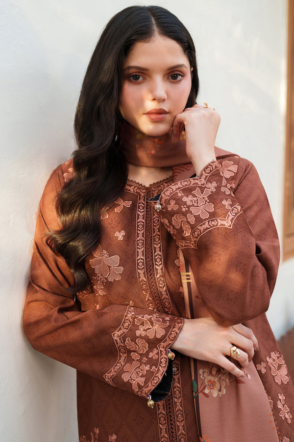 Farasha | Meline Premium Viscose 25 | Brown Clay by Farasha - Designer Dress  - Type : Ladies Clothes - Available at Libayah - 100% Original 