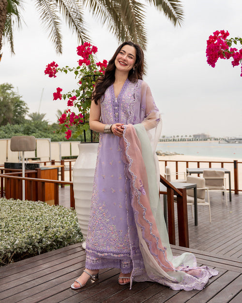 Faiza Saqlain | AYA - Unstitched Luxury Lawn '26 | Suela by Faiza Saqlain - Designer Dress  - Type : Ladies Clothes - Available at Libayah - 100% Original 