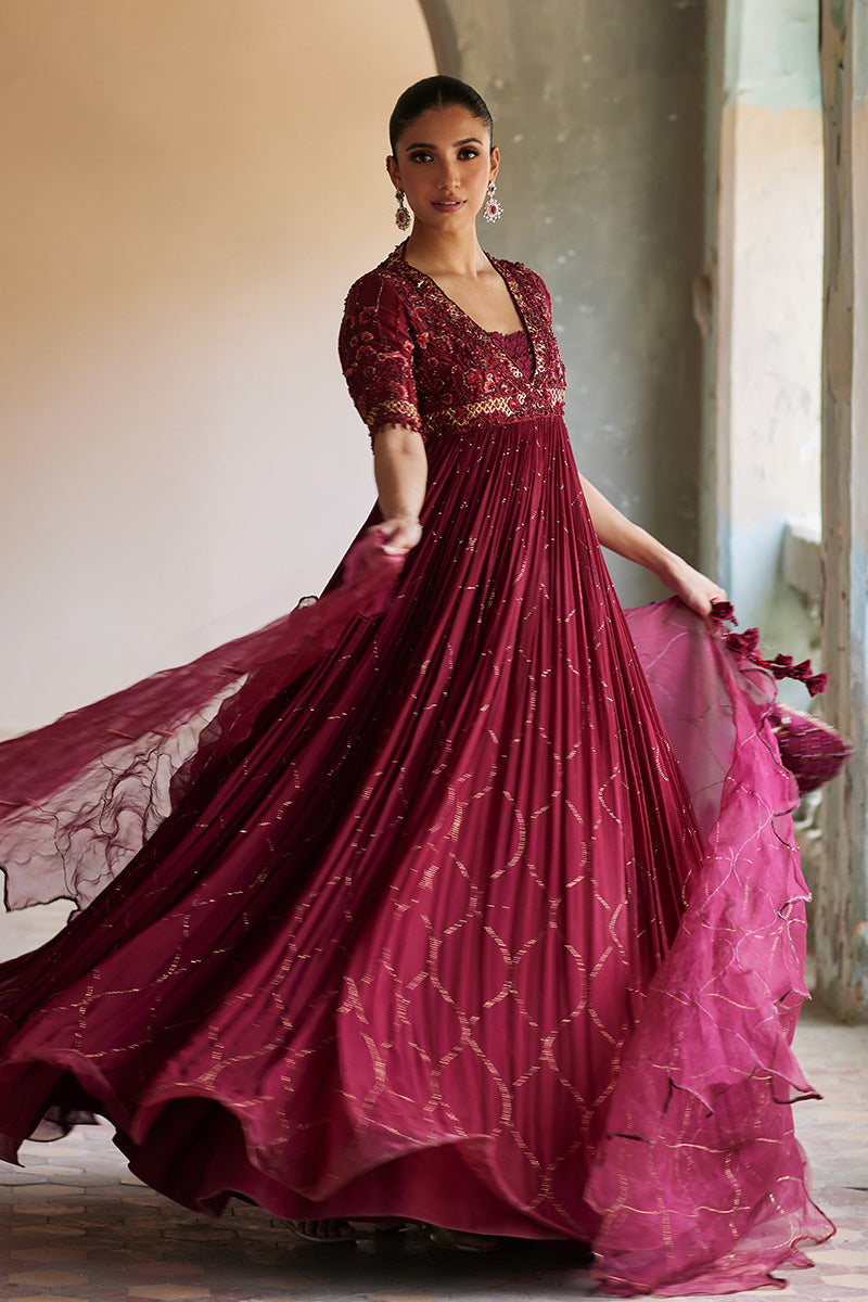 Mina Hassan | Formal Dholki Collection | Arooba by Mina Hassan - Designer Dress - Type: Ladies Clothes - Available at Libayah - 100% Original