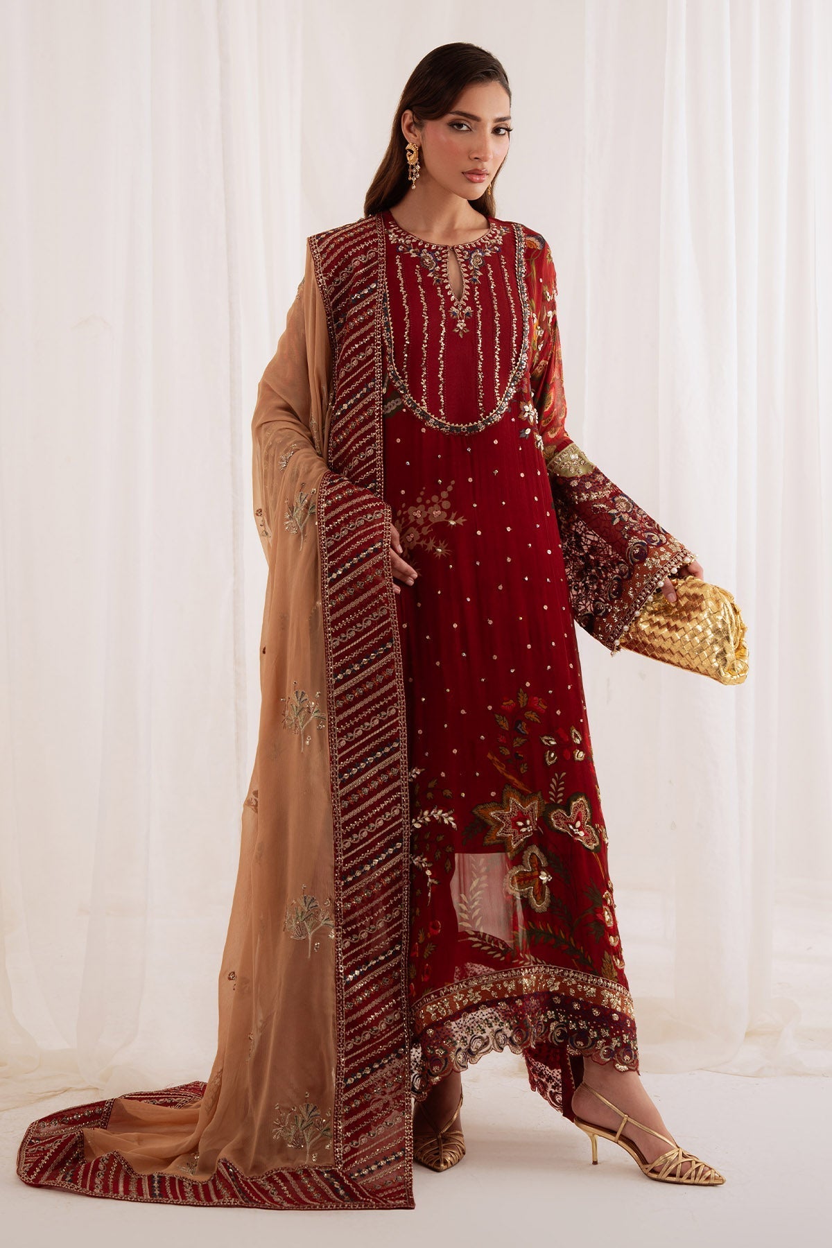 Nureh | Omara Formals | NEL-92 by Nureh - Designer Dress  - Type : Ladies Clothes - Available at Libayah - 100% Original 