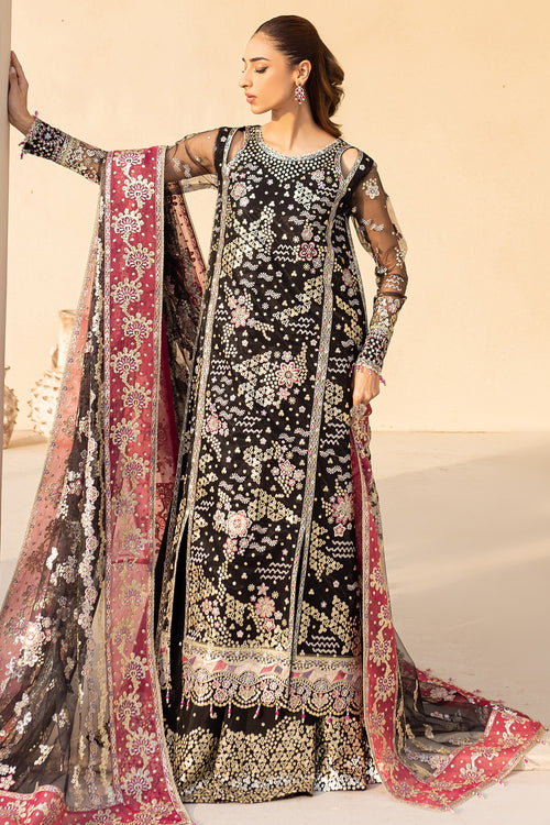 Farasha | Lu Zella Premium Formals 25 | Stardust Noir by Farasha - Designer Dress  - Type : Ladies Clothes - Available at Libayah - 100% Original 