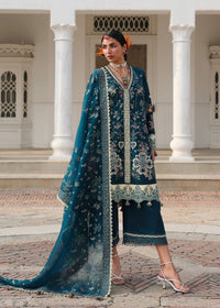 Hussain Rehar | Kalabagh Luxury Lawn 26 | Azraq by Hussain Rehar - Designer Dress  - Type : Ladies Clothes - Available at Libayah - 100% Original 