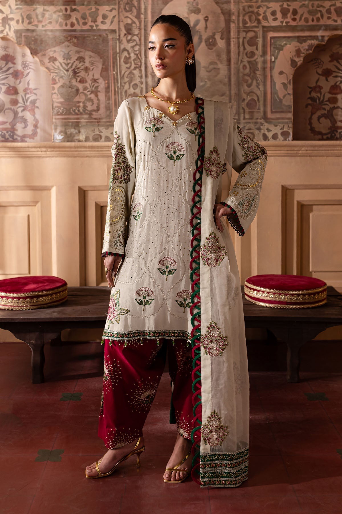 Nureh | Nur Mahal Formals | NE-139 by Nureh - Designer Dress - Type: Ladies Clothes - Available at Libayah - 100% Original