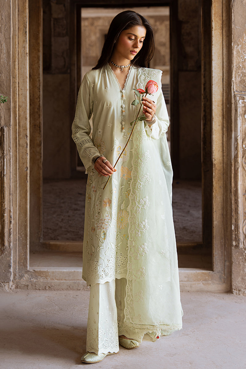 Cross Stitch | Eid Lawn Edit 25 | AQUA SERENITY by Cross Stitch - Designer Dress - Type: Ladies Clothes - Available at Libayah - 100% Original