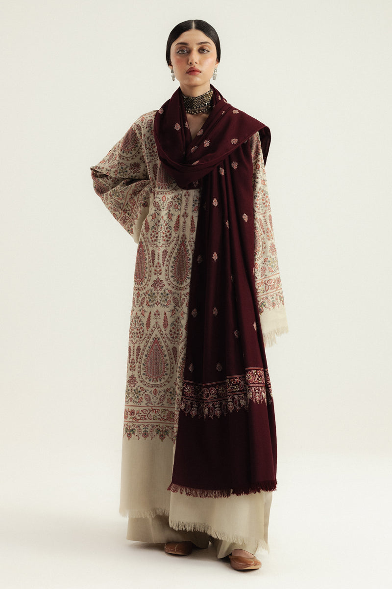 Kel – authentic Pakistani dress from the Zara Shahjahan Winter 25 collection for women in the UK.