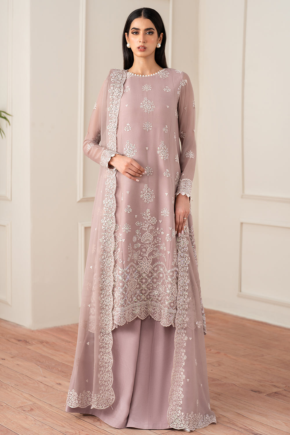 Farasha | Essence Formals 25 | Powder Bloom by Farasha - Designer Dress  - Type : Ladies Clothes - Available at Libayah - 100% Original 