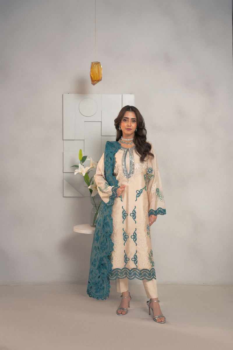 Fozia Khalid | Dilkash Festive Wear 25 | Rameen by Fozia Khalid - Designer Dress - Type : Ladies Clothes - Available at Libayah - 100% Original 