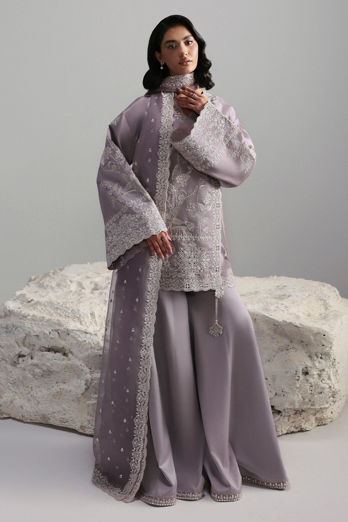 Afrozeh | Slate Ready to Wear | Cressida by Afrozeh - Designer Dress  - Type : Ladies Clothes - Available at Libayah - 100% Original 