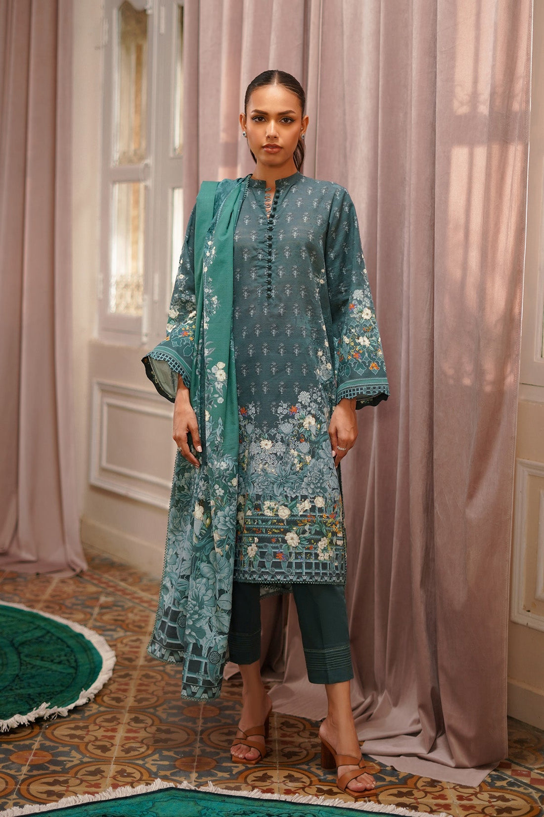 Sahar | Autumn Winter 2024 | Green Elixir by Sahar - Designer Dress - Type: Ladies Clothes - Available at Libayah - 100% Original