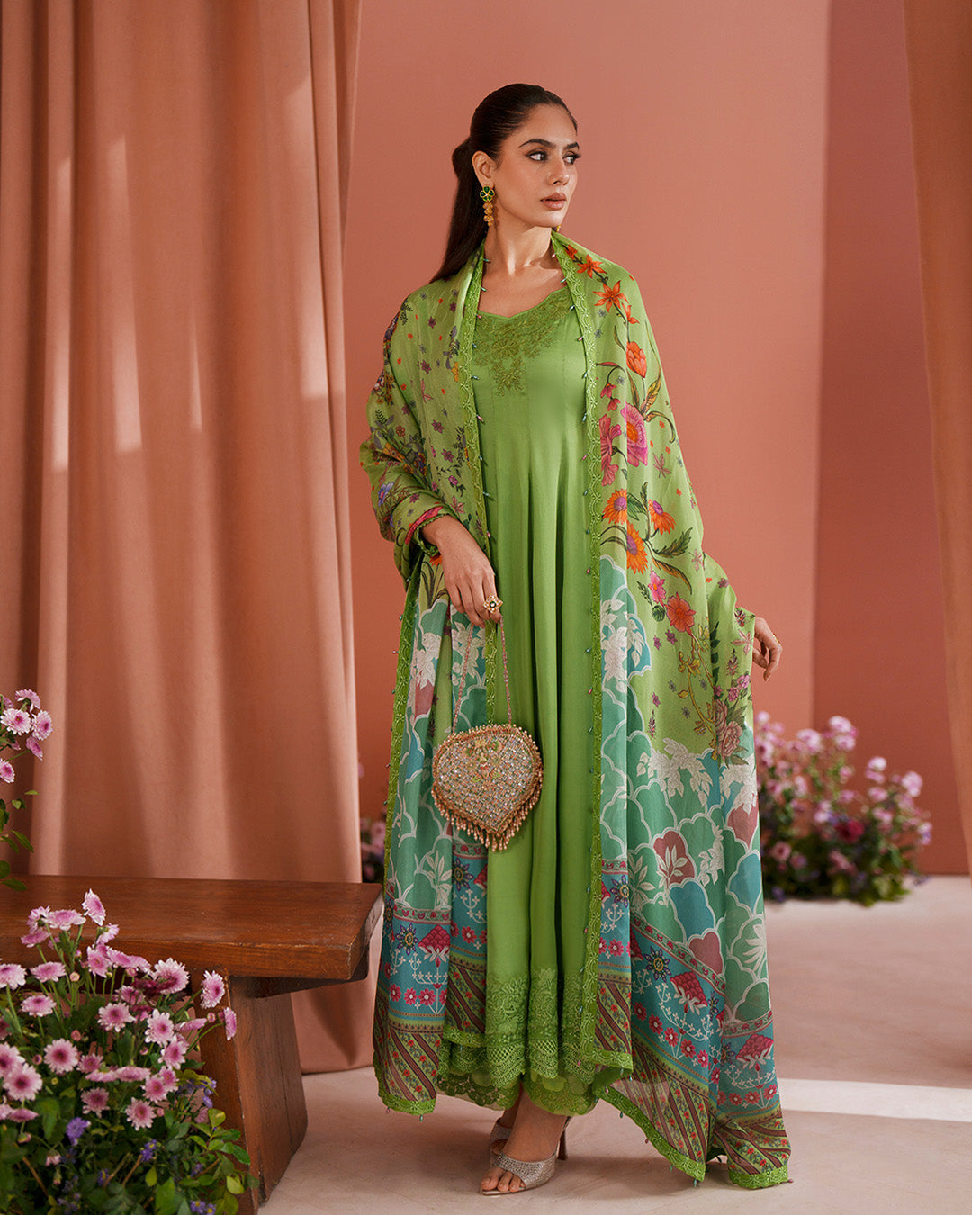 Faiza Saqlain | Roim Silk Edit | Gomana by Faiza Saqlain - Designer Dress  - Type : Luxury Dress - Available at Libayah - 100% Original 