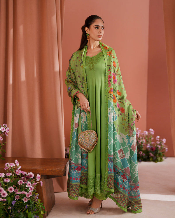Faiza Saqlain | Roim Silk Edit | Gomana by Faiza Saqlain - Designer Dress  - Type : Luxury Dress - Available at Libayah - 100% Original 