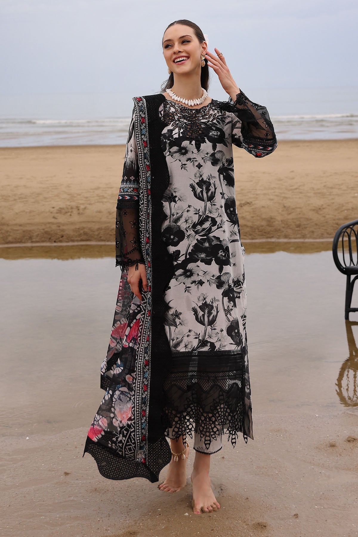 Nureh | Gardenia Embroidered Lawn 25 | NSG-175 by Nureh - Designer Dress - Type: Ladies Clothes - Available at Libayah - 100% Original