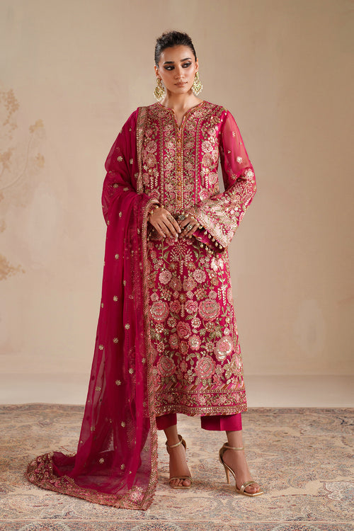 Baroque | Formals Collection | EMBROIDERED CHIFFON UF-4363 by Baroque - Designer Dress  - Type : Ladies Clothes - Available at Libayah - 100% Original 