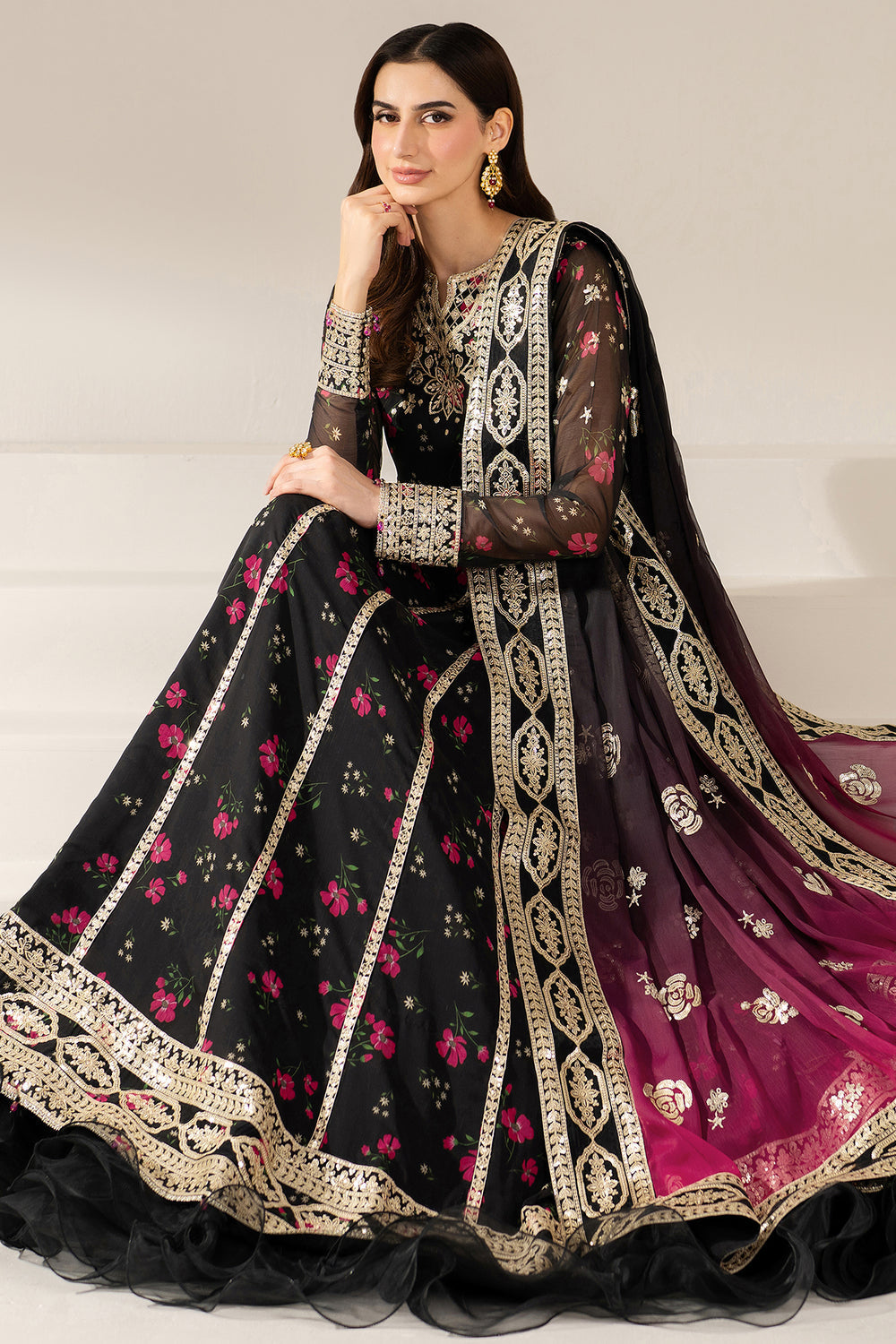 Farasha | Fiorella Formals | Fuchsia Night by Farasha - Designer Dress  - Type : Ladies Clothes - Available at Libayah - 100% Original 