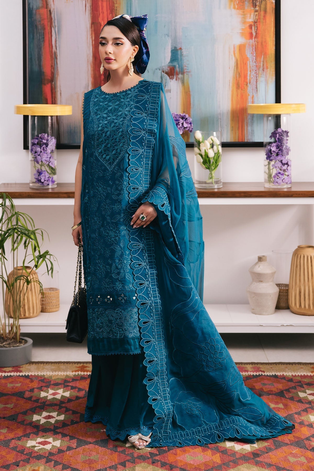 Nureh | Eid Escape Lawn | ZOEE NE-93 by Nureh - Designer Dress - Type: Ladies Clothes - Available at Libayah - 100% Original