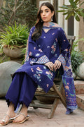 Farasha | Summer Weaves Embroidered Lawn | Indigo Glow by Farasha - Designer Dress - Type: Ladies Clothes - Available at Libayah - 100% Original