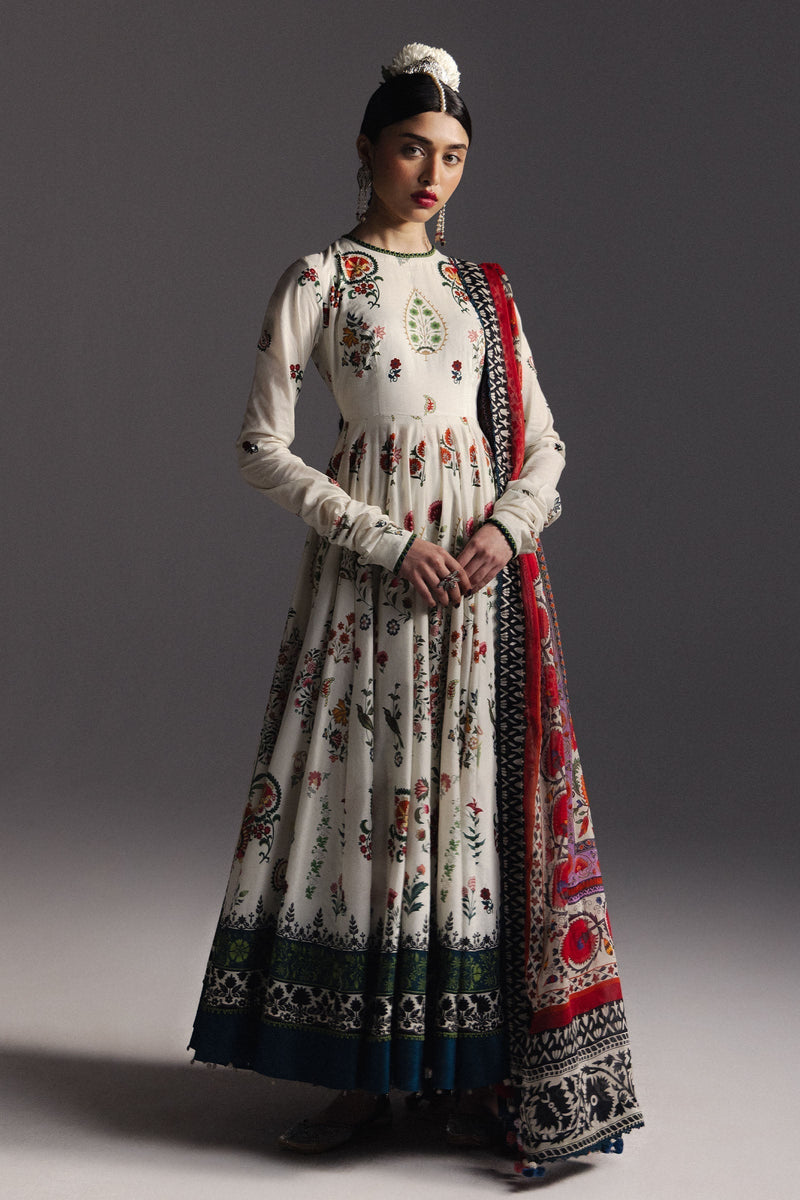 Zara Shahjahan | Anarkali 26 | Mehruba-D10 - Designer Dress - Type : Ladies Clothes - Available at Libayah - 100% Original