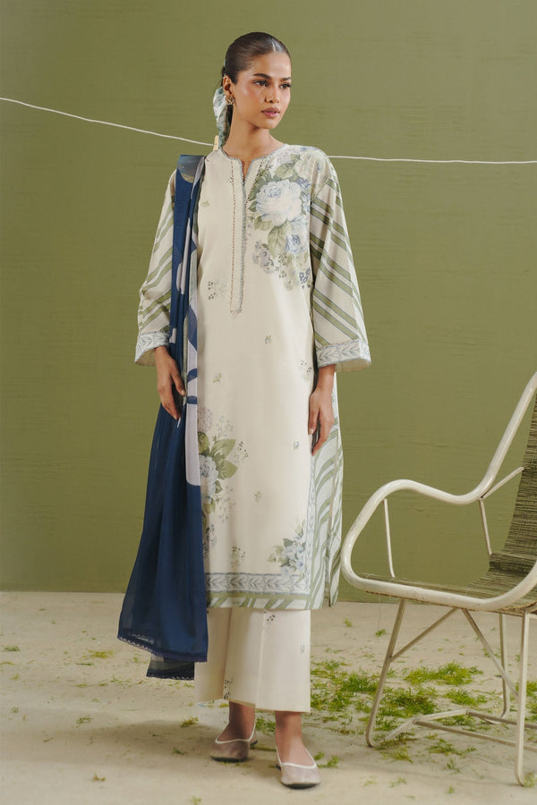 Zara Shahjahan | Coco Prints 26 | Zeya-1B - Designer Dress - Type : Ladies Clothes - Available at Libayah - 100% Original