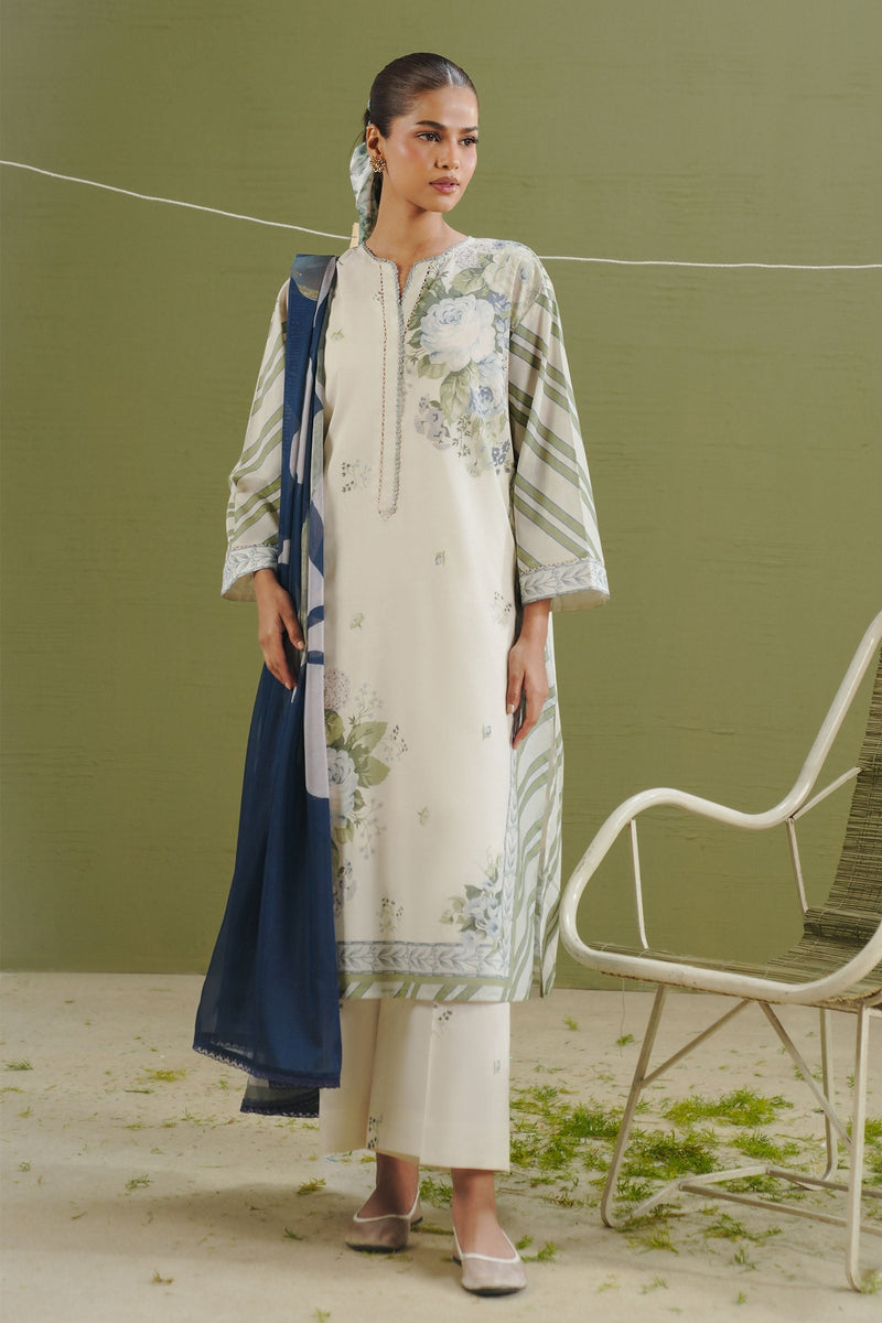Zara Shahjahan | Coco Prints 26 | Zeya-1B - Designer Dress - Type : Ladies Clothes - Available at Libayah - 100% Original