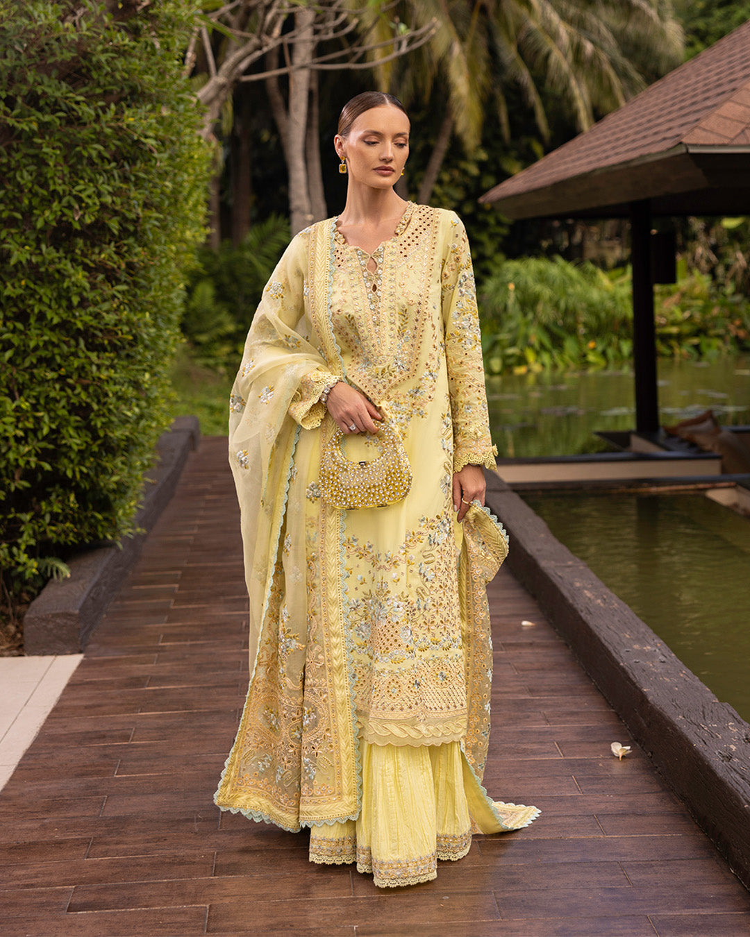 Faiza Saqlain | Zinnia Lawn 25 | Azalea by Faiza Saqlain - Designer Dress - Type: Ladies Clothes - Available at Libayah - 100% Original