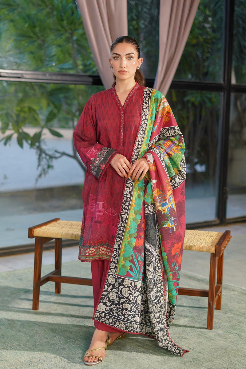 Sahar | Autumn Winter 2024 | Crimson Petal by Sahar - Designer Dress - Type: Ladies Clothes - Available at Libayah - 100% Original