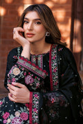 Farasha | Dastoor Embroidered Lawn SS24 | ORNATE NOIR by Farasha - Designer Dress - Type: Ladies Clothes - Available at Libayah - 100% Original