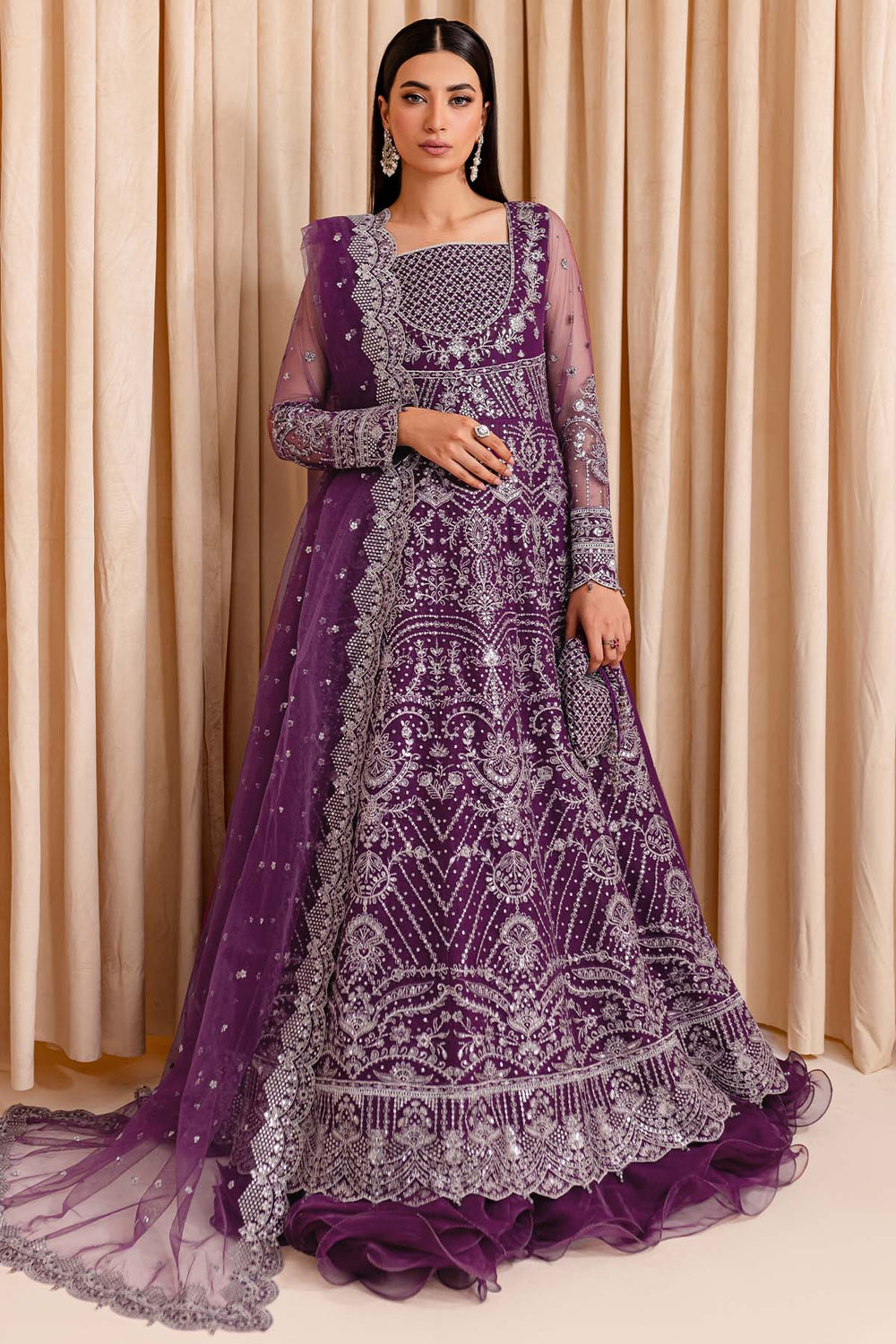 Farasha | Lumiere Formals | Plum Passion by Farasha - Designer Dress - Type: Ladies Clothes - Available at Libayah - 100% Original