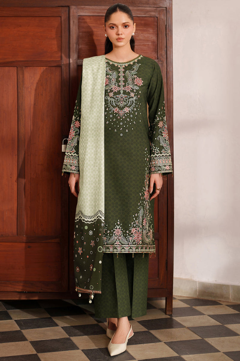 Farasha | Meline Premium Viscose 25 | Olive Drape by Farasha - Designer Dress  - Type : Ladies Clothes - Available at Libayah - 100% Original 