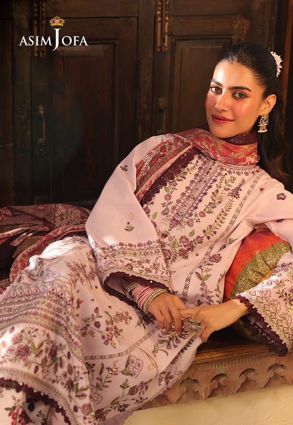 Asim Jofa | Summer Rhapsody | AJUBU-05 Embroidered Jacquard by Asim Jofa - Designer Dress  - Type : Ladies Clothes - Available at Libayah - 100% Original 