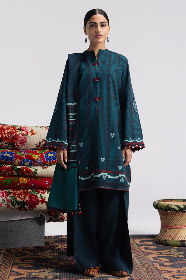 Zara ShahJahan | Coco Prints Winter 26 | Leela-10B by Zara ShahJahan - Designer Dress  - Type : Ladies Clothes - Available at Libayah - 100% Original 